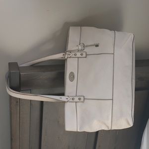 Fossil Ivory Tote Purse Bag